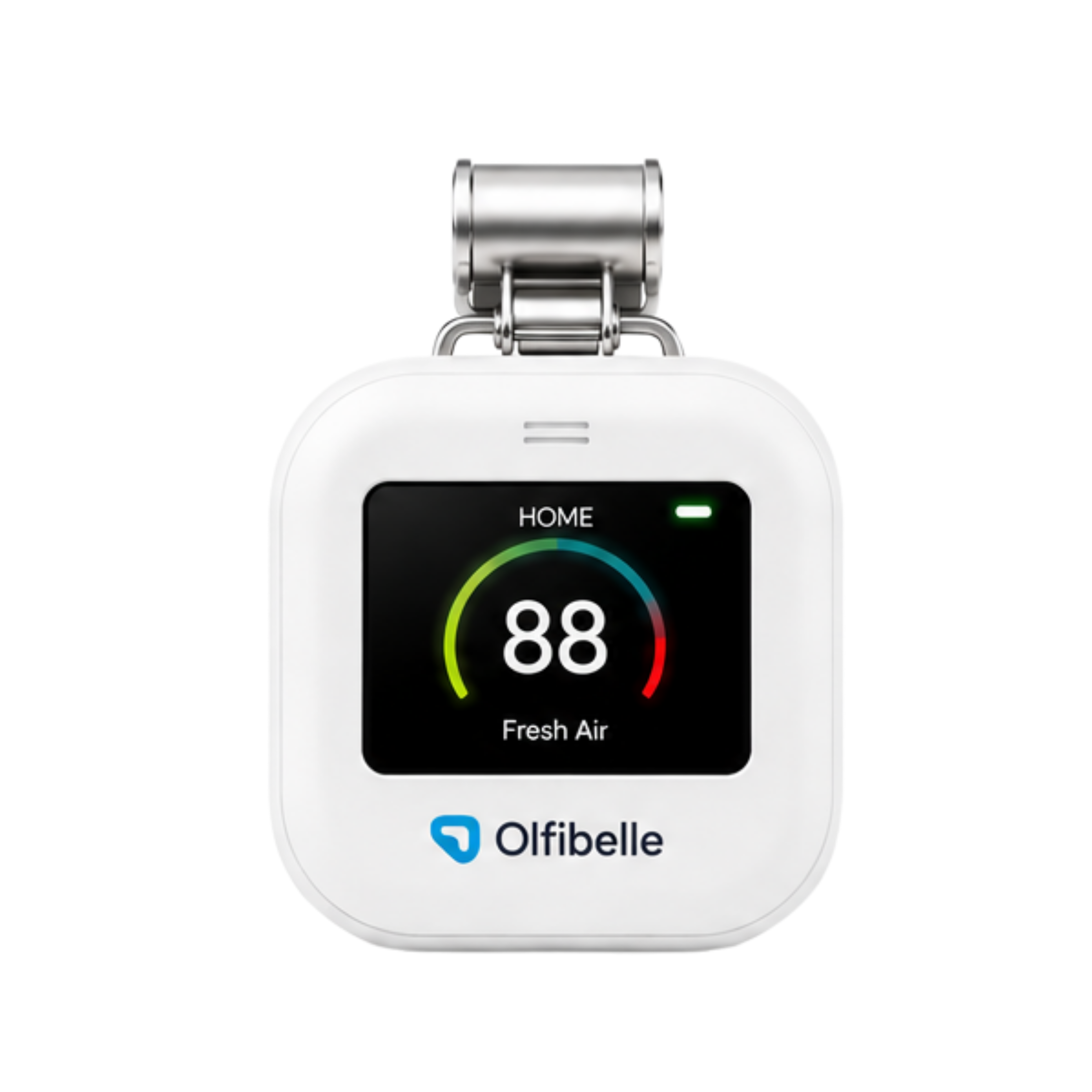 Olfibelle device three-quarter view
